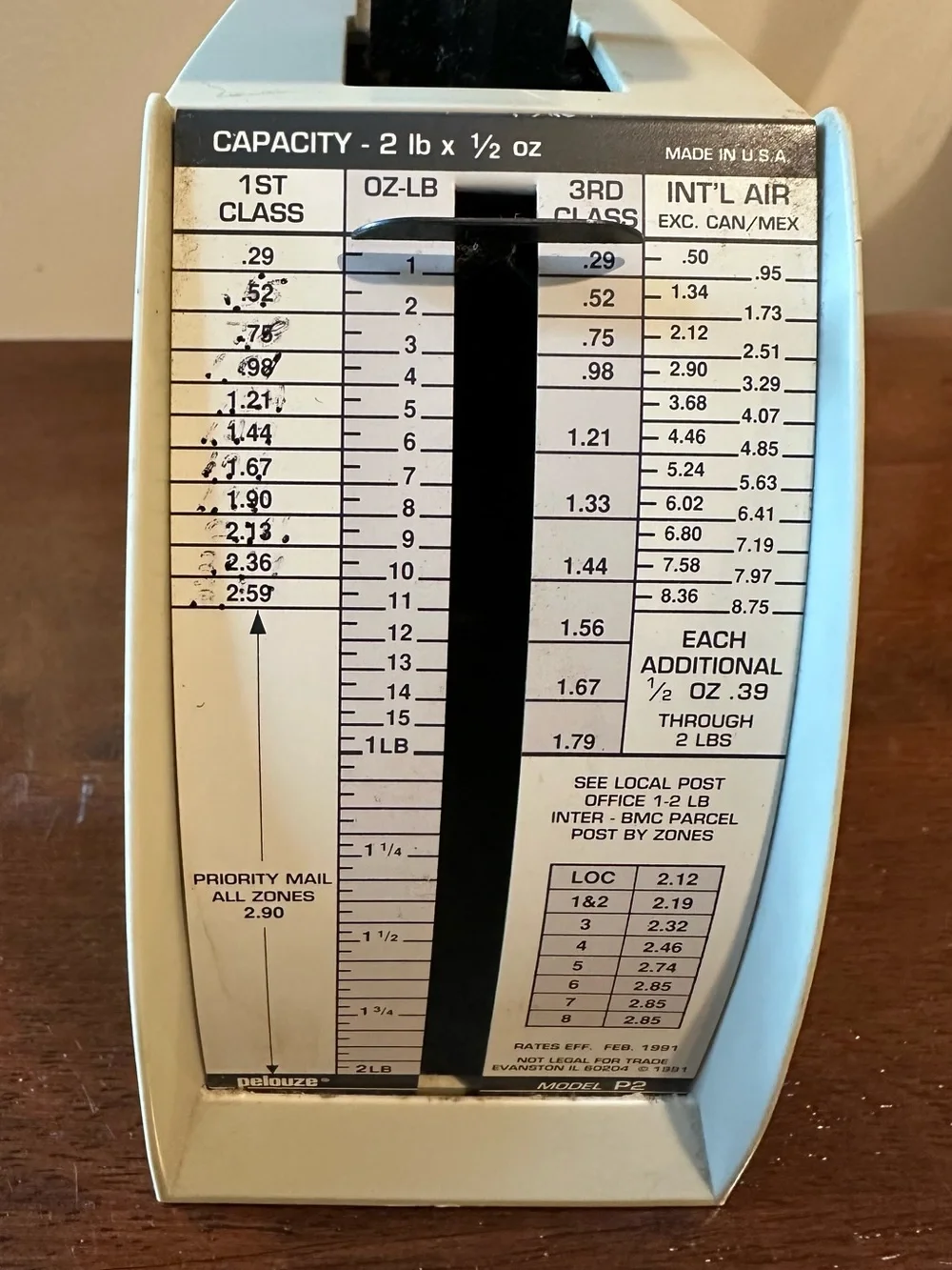 Vintage • set of two scales • usps scale and kitchen scale